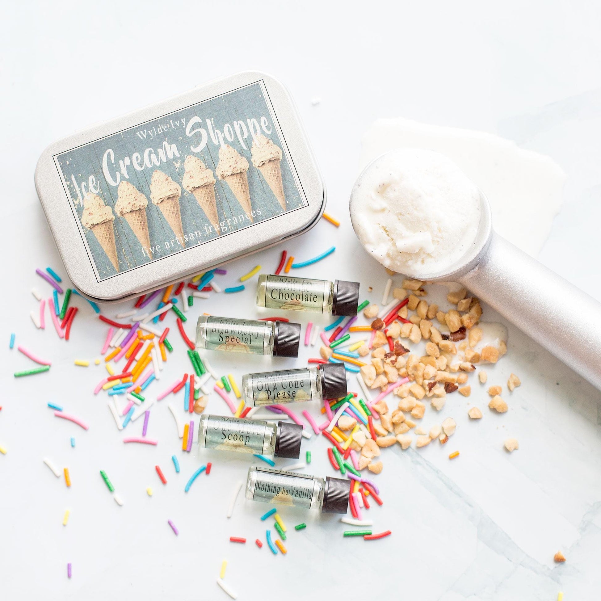 Ice Cream Shoppe Collection Perfume Oil Sampler Gift Set | All Gourmand Fragrance