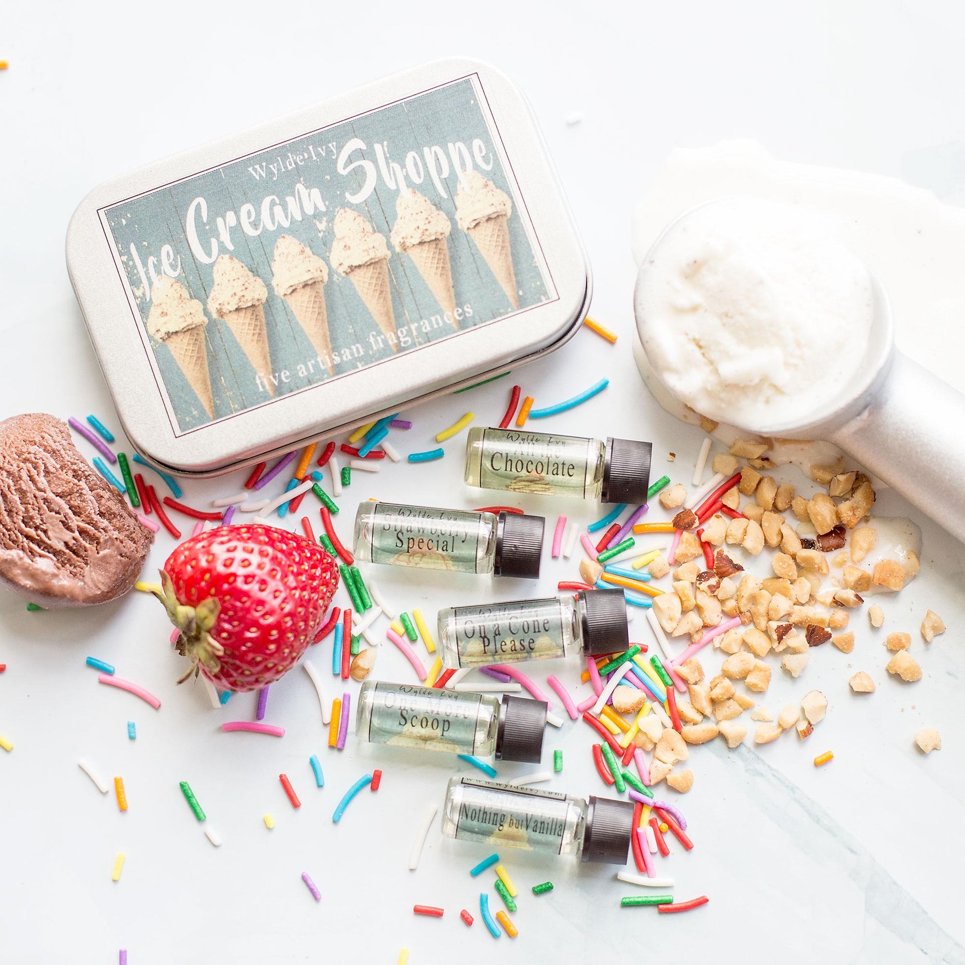 Ice Cream Shoppe Collection Perfume Oil Sampler Gift Set | All Gourmand Fragrance