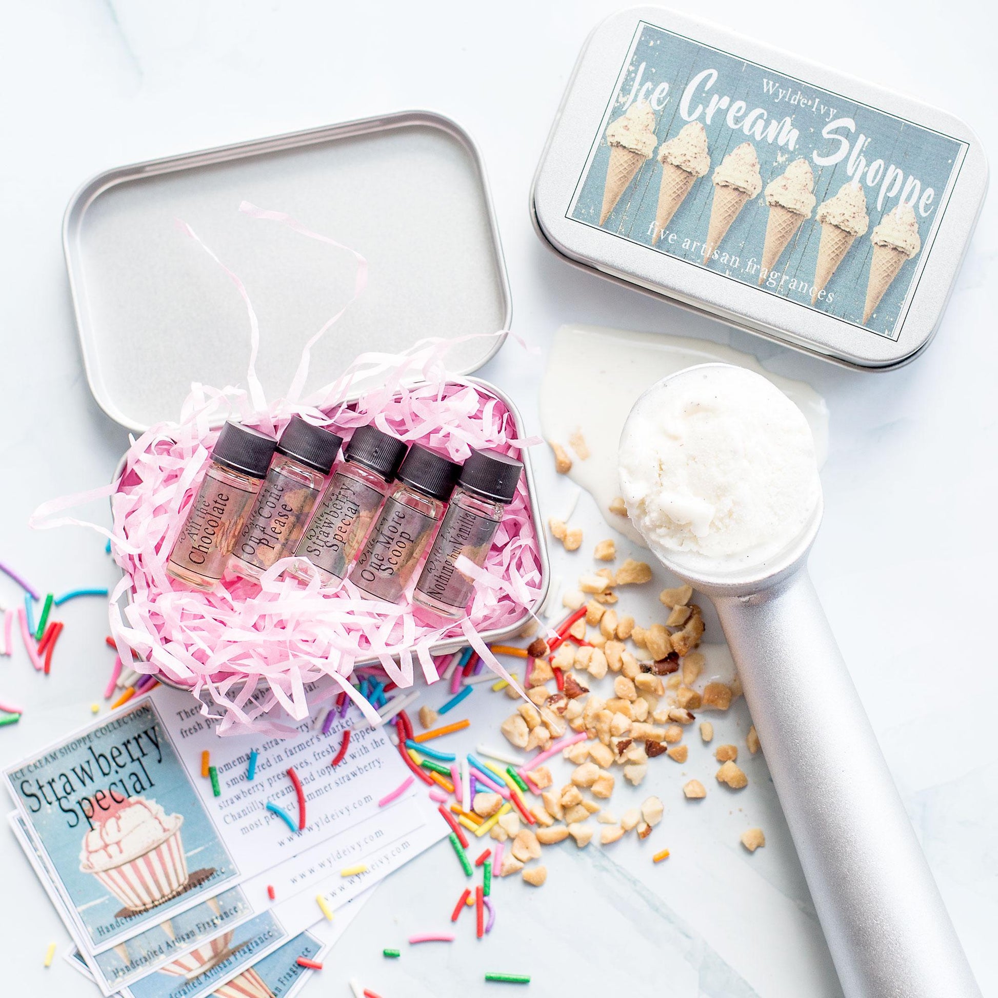 Ice Cream Shoppe Collection Perfume Oil Sampler Gift Set | All Gourmand Fragrance