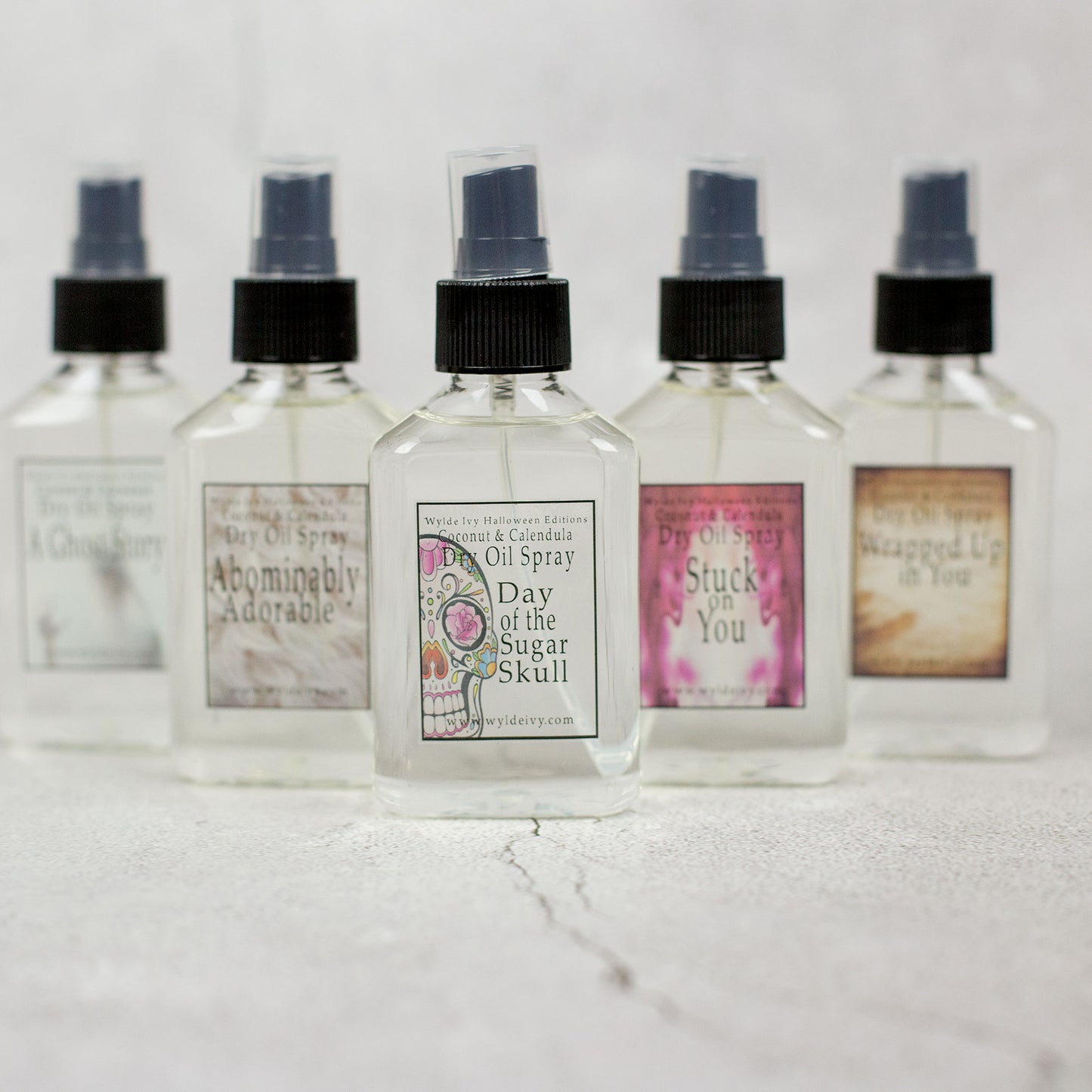 Halloween Edition Coconut and Calendula Silken Body Oil Antioxident Formula 4 ounce