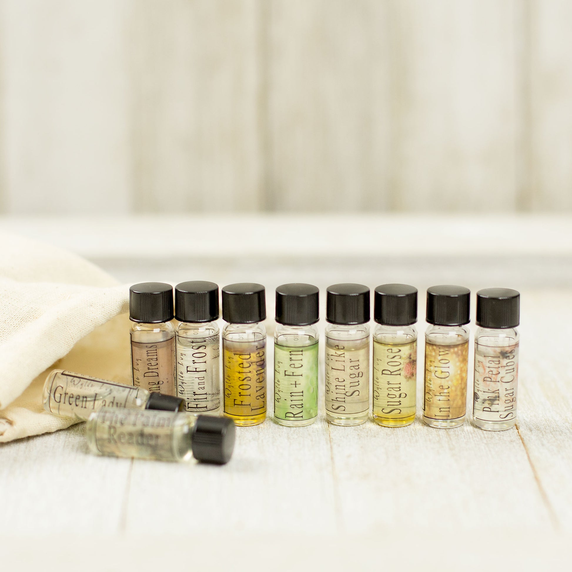 Fragrance oil samples