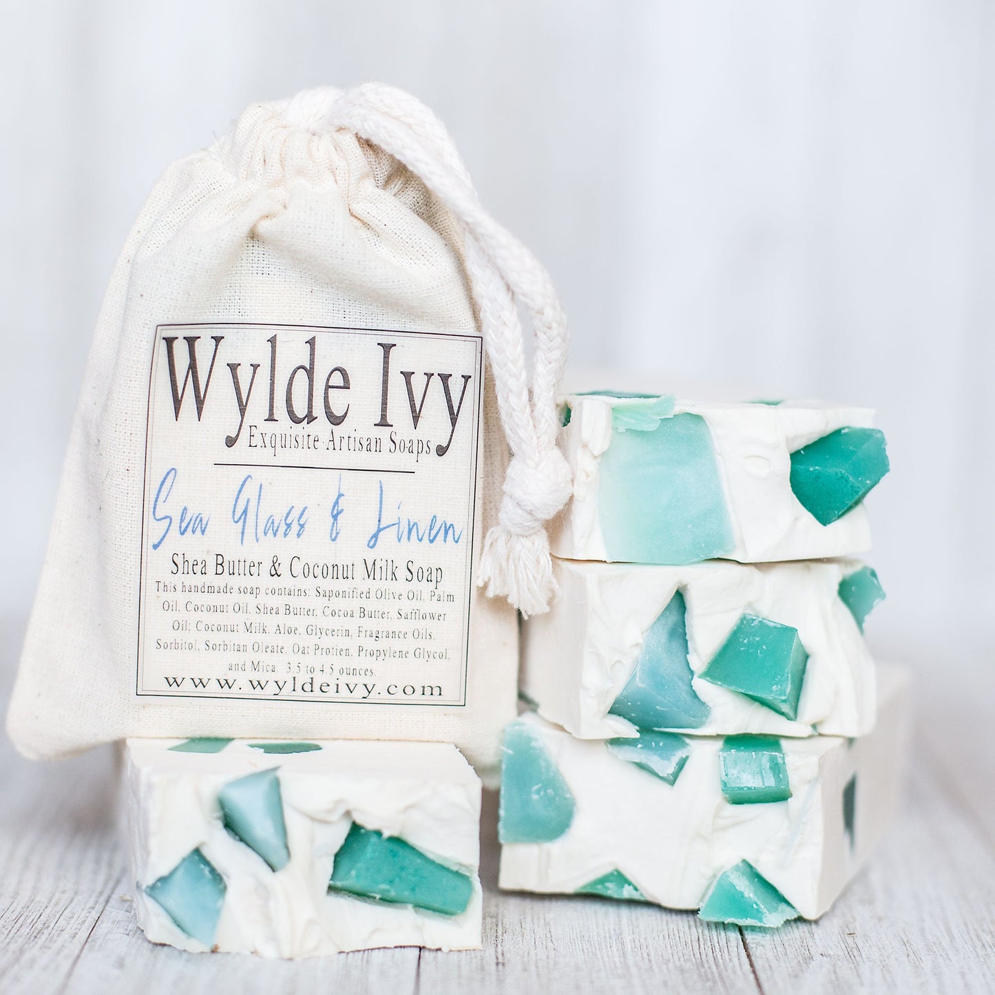 Sea Glass & Linen | Handmade Soap with Shea Butter and Coconut Milk